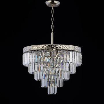 Wyatt 12" Crystal LED Chandelier - JONATHAN Y